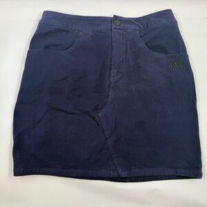 PXG Womens Navy Blue 3-Pocket Golf Mini Skort Size Small